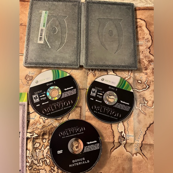 Elder Scrolls IV Oblivion 5th Anniversary Steelbook Xbox 360 Complete with Map - Picture 5 of 5